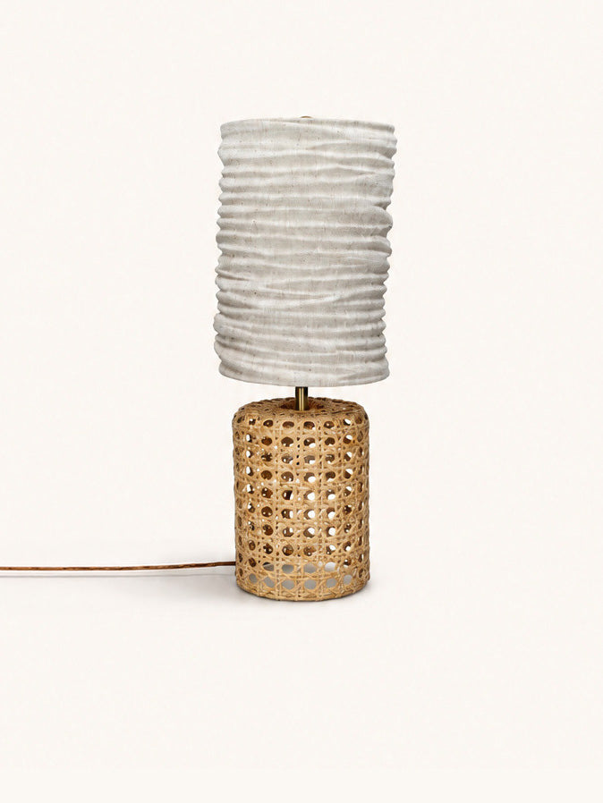 MAESTRO - table lamp - rattan - DIA 20 x H 54,5 cm - natural