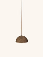 TIERRA - lampada a sospensione - pasta di carta - DIA 29 x H 17 cm - caffè