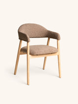 Beige – AMANDE - silla - roble - L 56 x W 54 x H 81 cm - beige