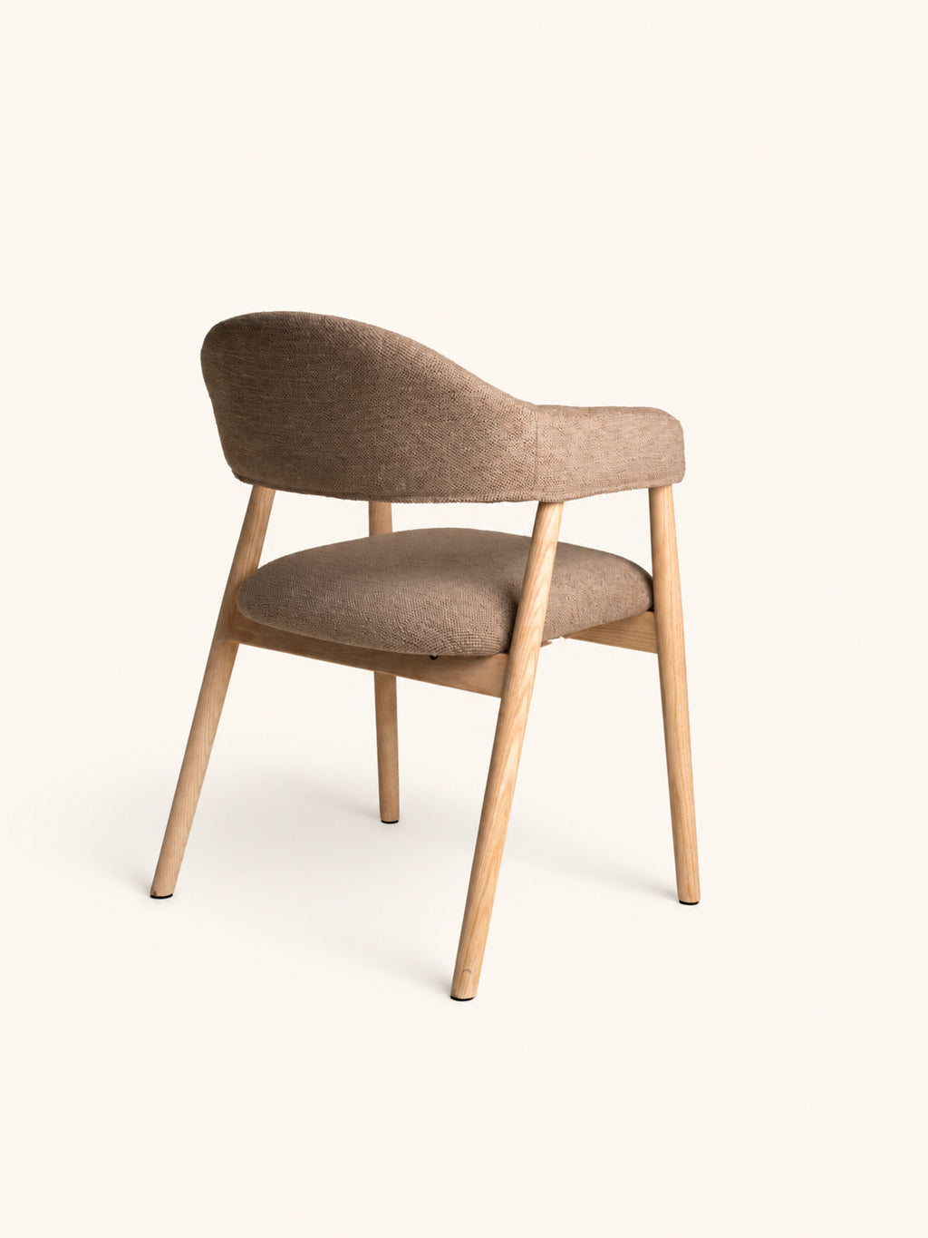 AMANDE - silla - roble - L 56 x W 54 x H 81 cm - beige