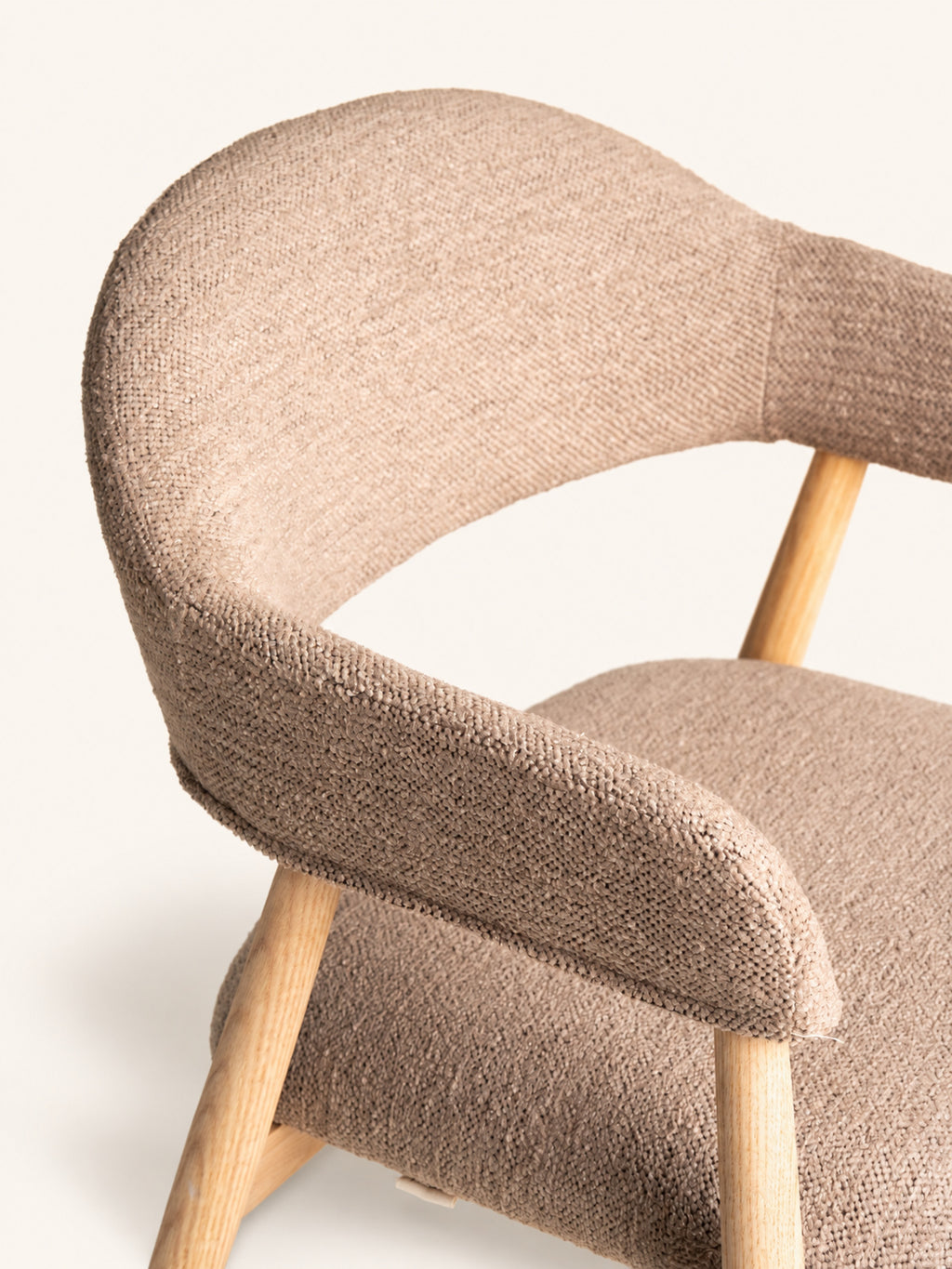 AMANDE - silla - roble - L 56 x W 54 x H 81 cm - beige