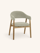 Wit – AMANDE - silla - roble - L 56 x W 54 x H 81 cm - blanco roto