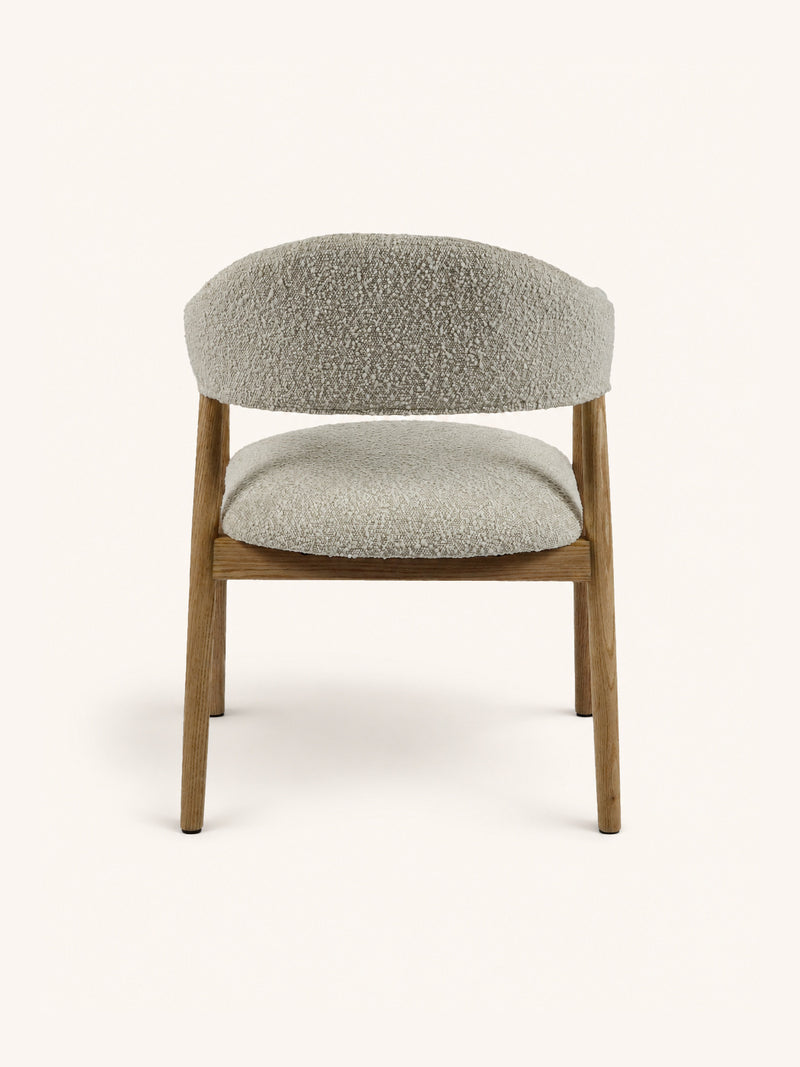 AMANDE - Stuhl - Eiche - L 56 x W 54 x H 81 cm - gebrochenes Weiß