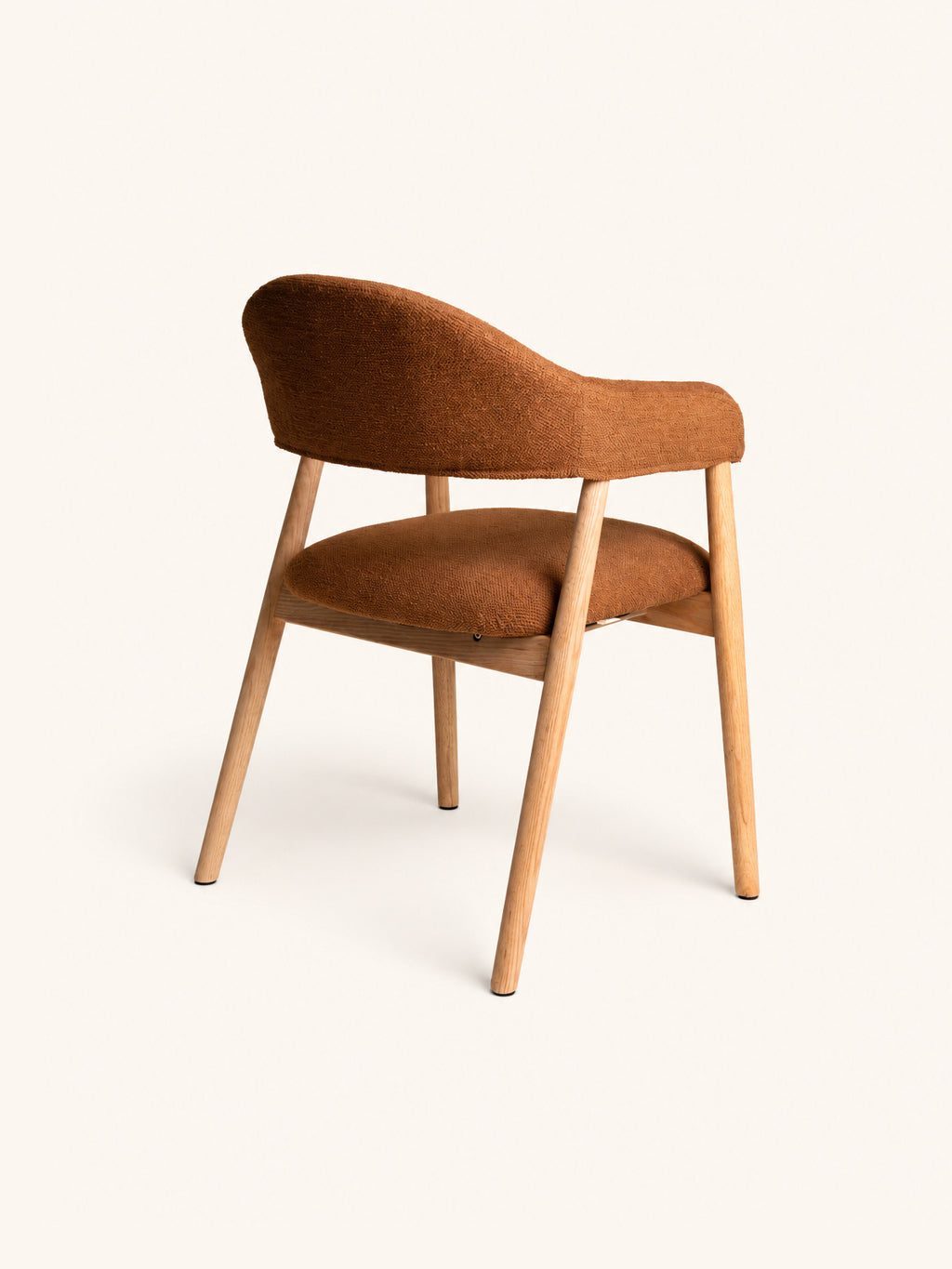 AMANDE - chair - oak - L 56 x W 54 x H 81 cm - rust