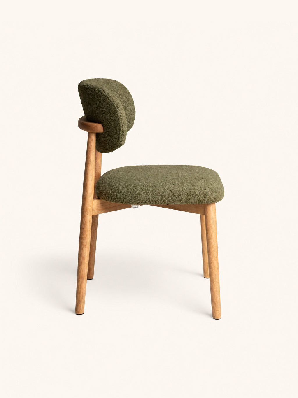 HAZEL - chair - oak - L 48,5 x W 50,5 x H 80 cm - green
