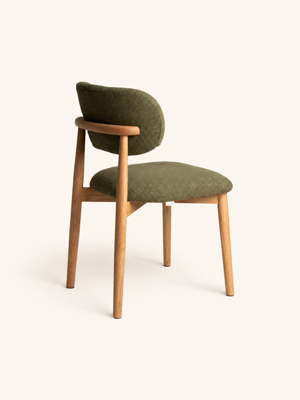 HAZEL - chair - oak - L 48,5 x W 50,5 x H 80 cm - green