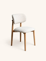 Wit – HAZEL - silla - roble - L 48,5 x W 50,5 x H 80 cm - blanco roto