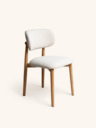 HAZEL - Stuhl - Eiche - L 48,5 x W 50,5 x H 80 cm - gebrochenes Weiß