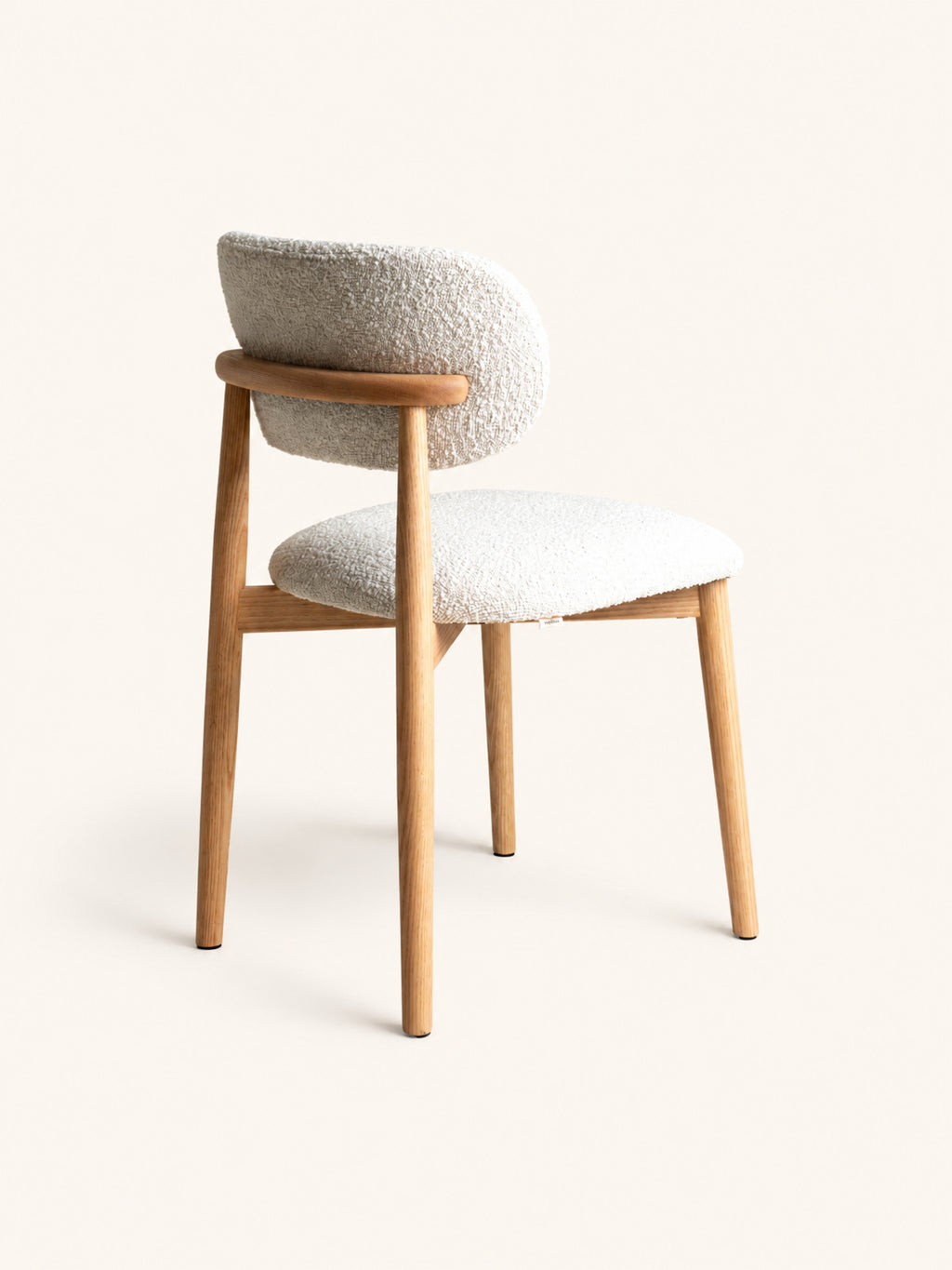 HAZEL - Stuhl - Eiche - L 48,5 x W 50,5 x H 80 cm - gebrochenes Weiß