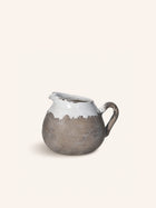 EARTH - jarrón - terracota - DIA 18,5 x H 16,5 cm - blanco