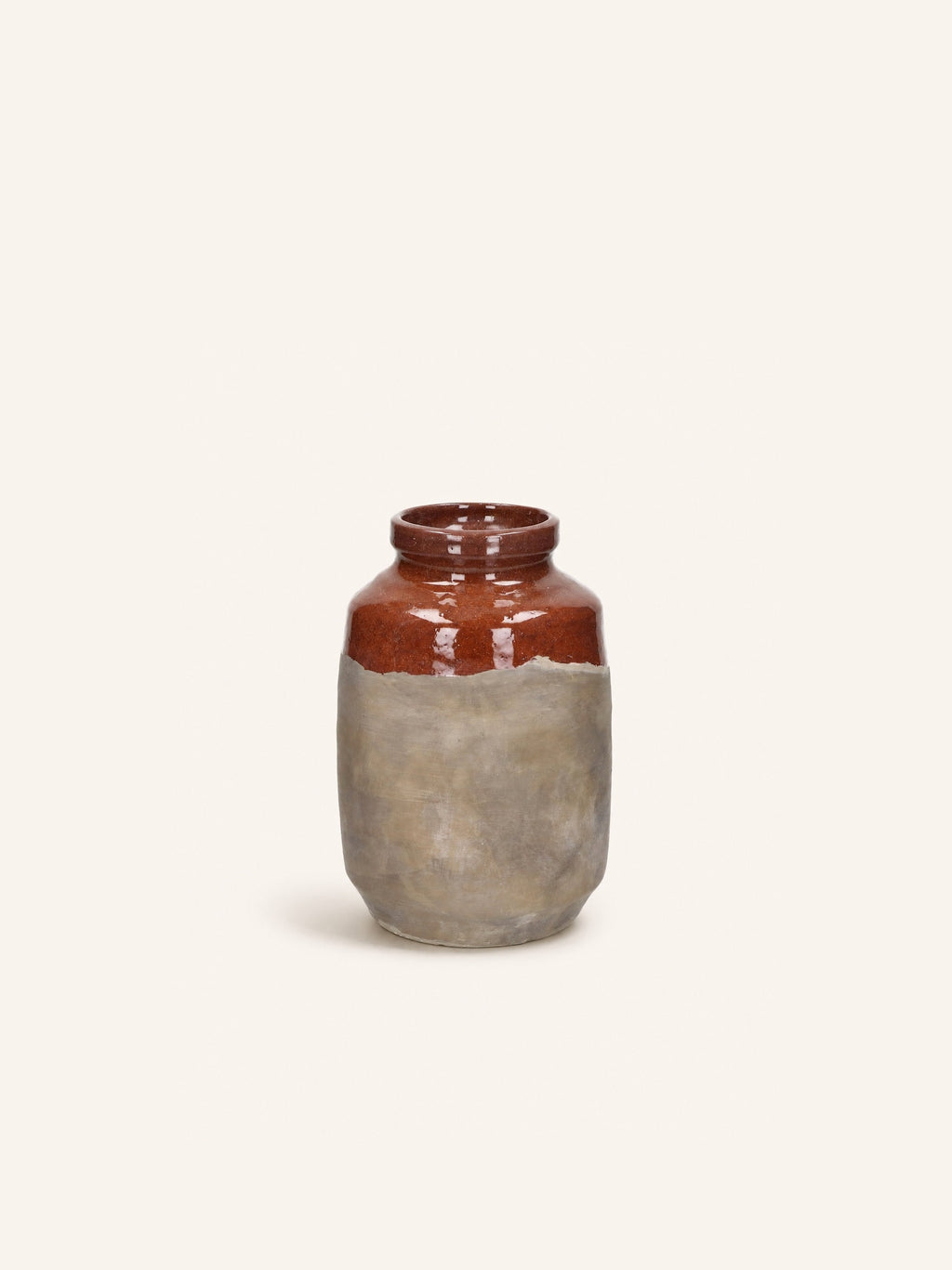 EARTH - Vase - Terrakotta - DIA 15,5 x H 22 cm - schokoladenbraun