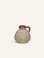 EARTH - Vase - Terrakotta - DIA 14 x H 14  cm - schokoladenbraun