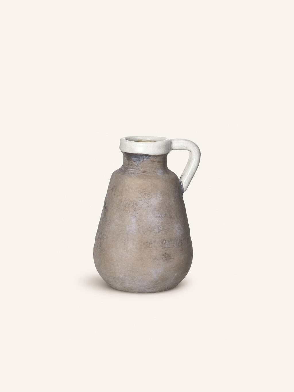 EARTH - jarrón - terracota - DIA 14 x A 22 cm - blanco