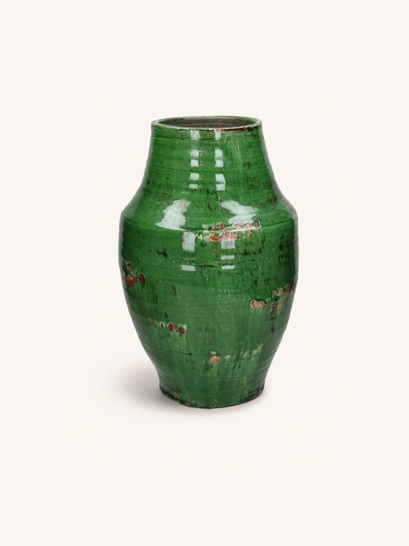 MOSKU - vase - terracotta - DIA 33 x H 48 - green