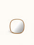 QUERCUS - mirror - oak - L 60 x W 4,5 x H 60 cm - natural