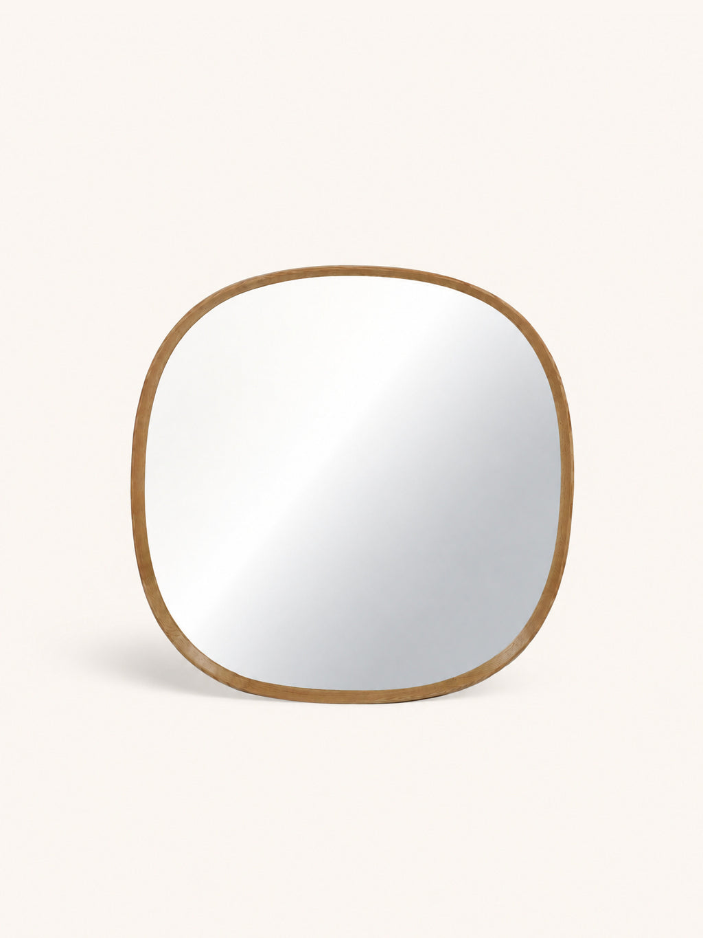 QUERCUS - mirror - oak - L 80 x W 4,5 x H 80 cm - natural