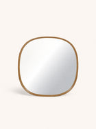 QUERCUS - mirror - oak - L 80 x W 4,5 x H 80 cm - natural