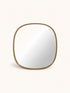 QUERCUS - mirror - oak - L 100 x W 4,5 x H 100 cm - natural