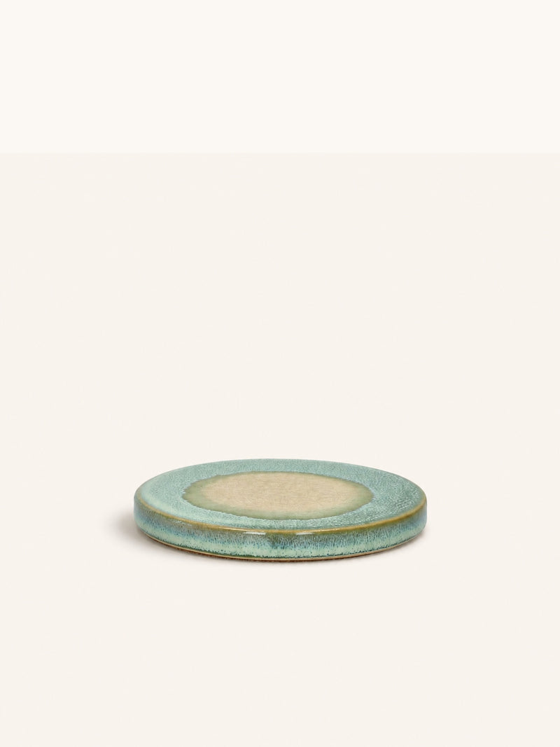 SHISO - trivet - stoneware - DIA 11 x H 1,5 cm - aqua