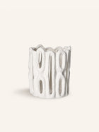 CADIZ - farolillo - gres - DIA 19 x H 22 cm - blanco