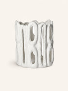 CADIZ - lantern - stoneware - DIA 25 x H 27 cm - white