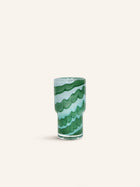 WAVES - vase - glass - DIA 8 x H 15,6 cm - aqua