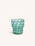 WAVES - vase - glass - DIA 17,5 x H 19,5 cm - aqua
