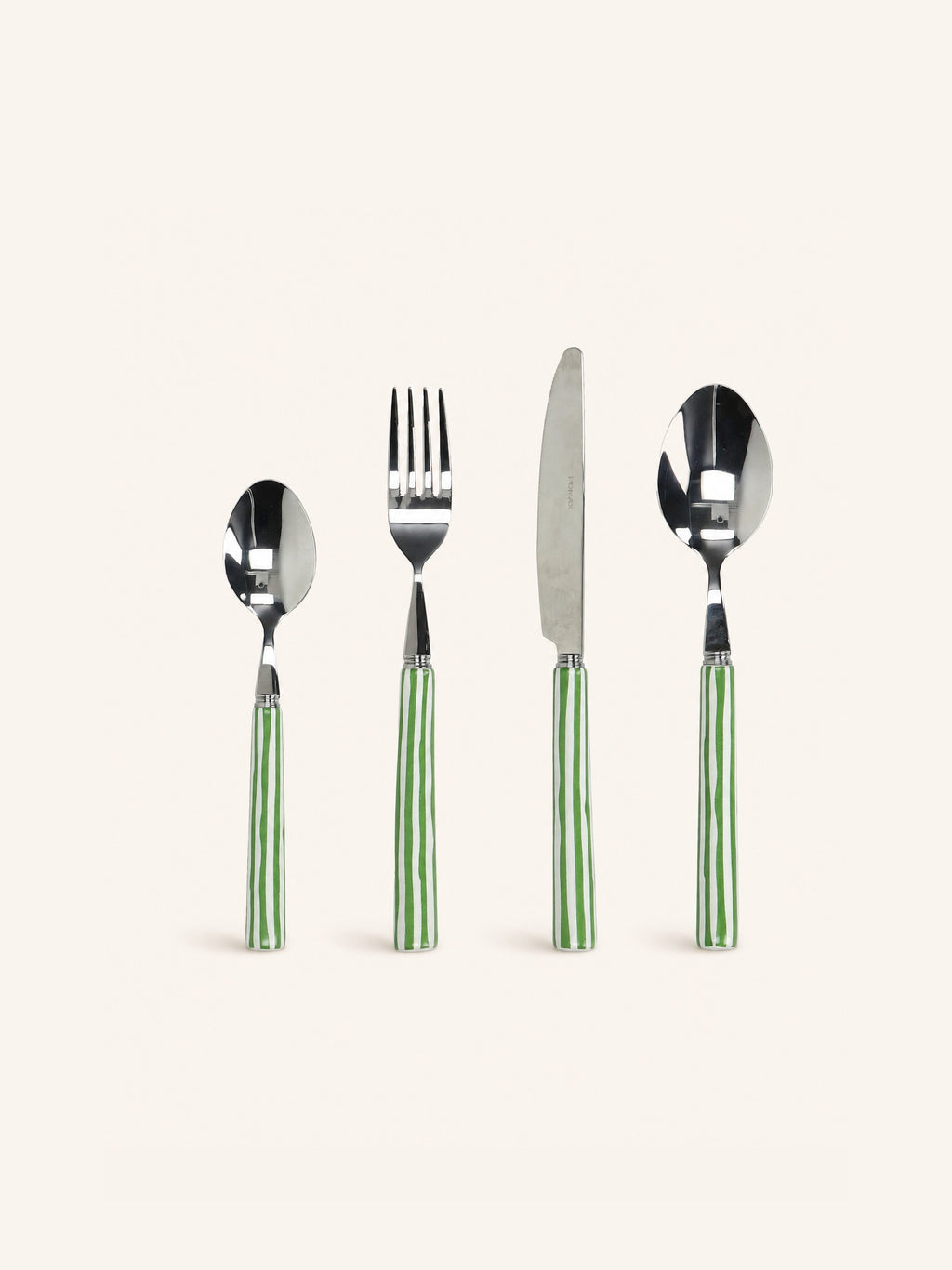 DALI - set/16 bestek 18/0 - roestvrij staal - groen