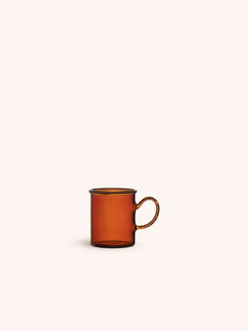 CLEMENTINE - mug - borosilicate glass - DIA 5,5 x H 6 cm - amber