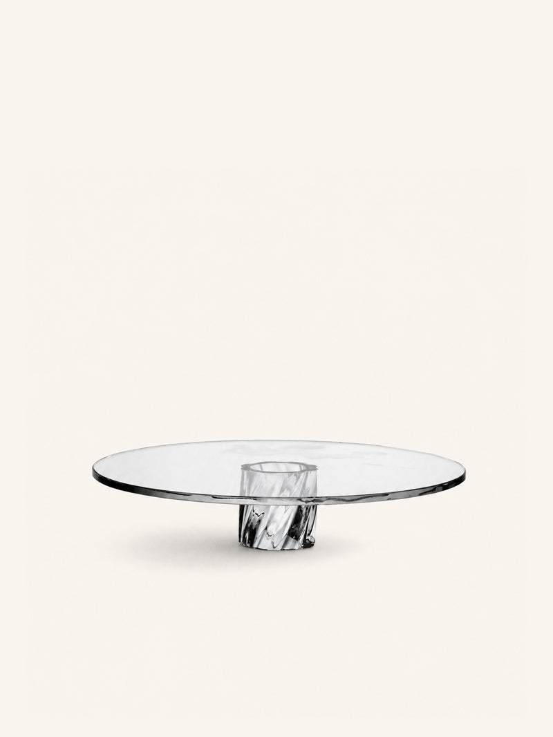 LOTO - saucer - borosilicate glass - DIA 24 x H 5 cm - transparent