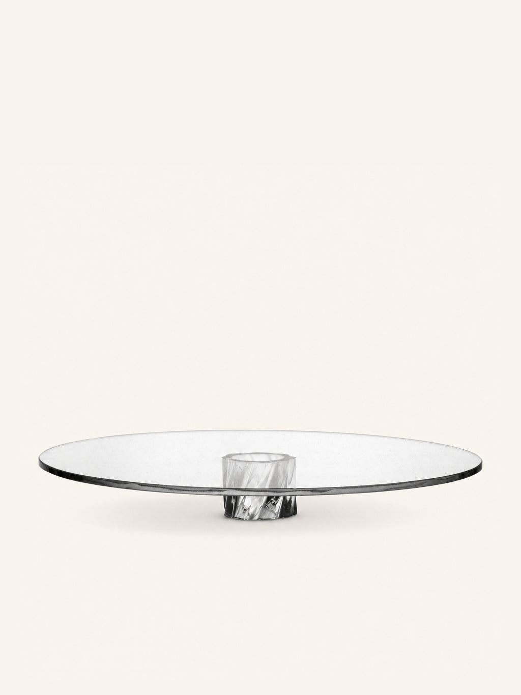 LOTO - saucer - borosilicate glass - DIA 30 x H 4 cm - transparent