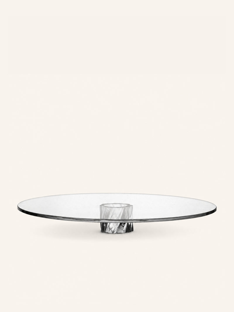 LOTO - saucer - borosilicate glass - DIA 30 x H 4 cm - transparent