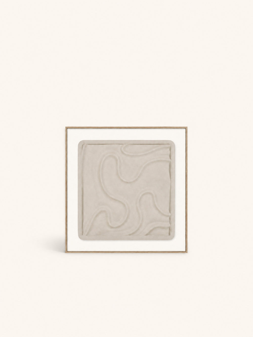 LA MARÉE BASSE - decoración de pared - madera - L 60 x W 3,5 x H 60 cm - beige