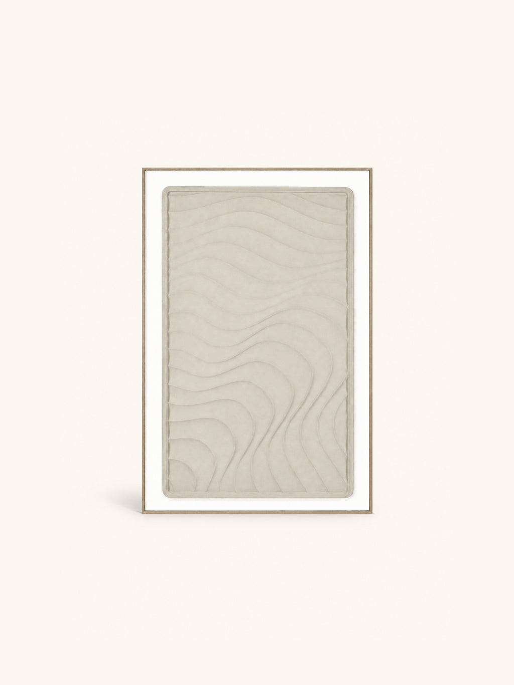 LA MARÉE BASSE - decoración de pared - madera - L 80 x W 3,5 x H 120 cm - beige