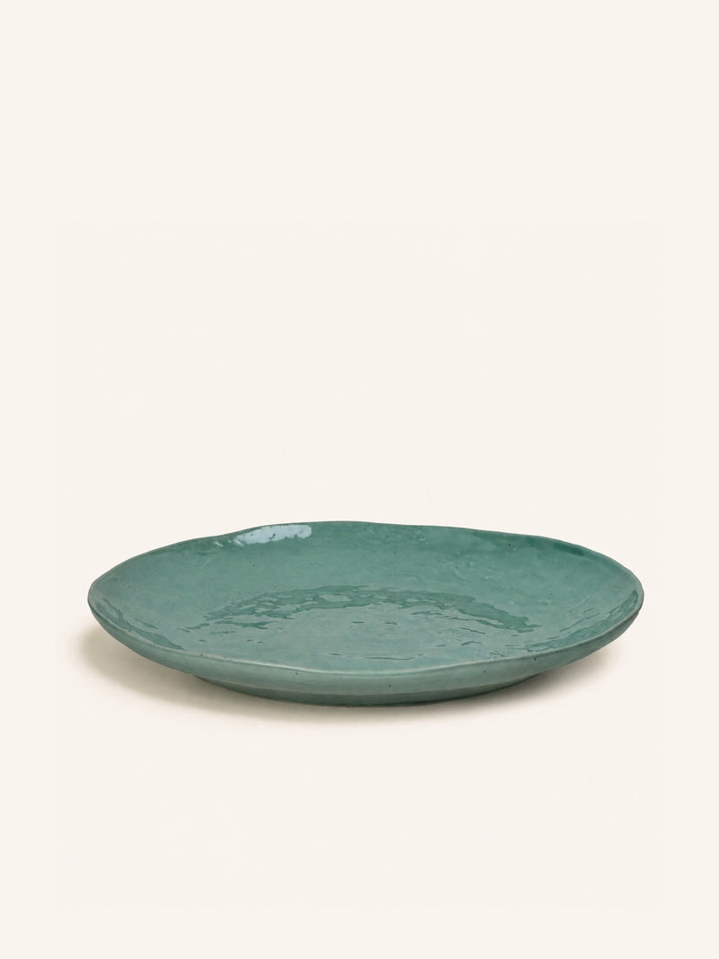 MARMORIS - dinner plate - porcelain - DIA 27 x H 3,2 cm - celadon