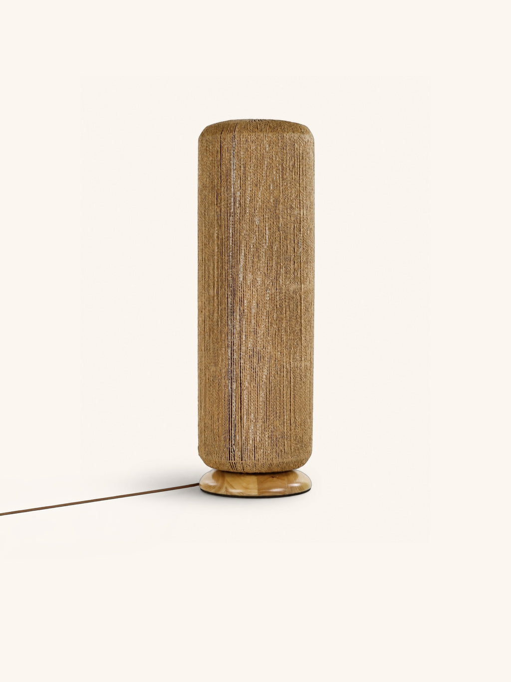 CORDERA - floor lamp - woven paper - DIA 30 x H 89 cm - natural