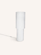 COMPETA - table lamp - papier-mâché - DIA 25 x H 69 cm - white