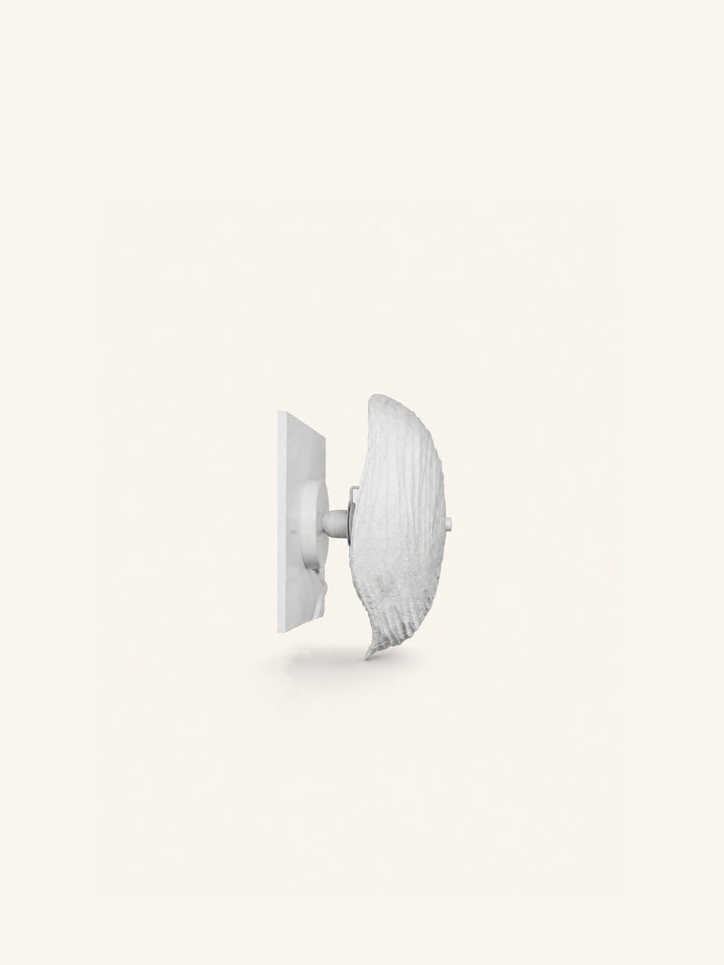 COMPETA - wall lamp - papier mâché - DIA 35 x H 17 cm - white