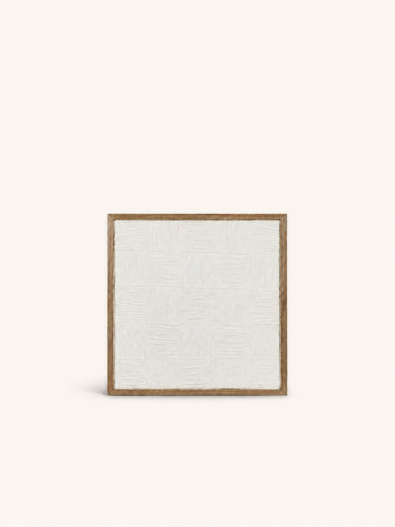 ILLUSION - decorazione murale - cartapesta - L 60 x W 3,5 x H 60 cm - bianco