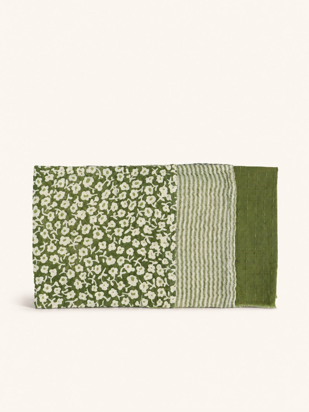 FRIVOLE - set/3 napkins - linen - L 45 x W 45 cm - green