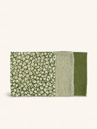 FRIVOLE - set/3 napkins - linen - L 45 x W 45 cm - green