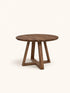 PLATO - mesa - roble - DIA 120 x H 76 cm - nogal