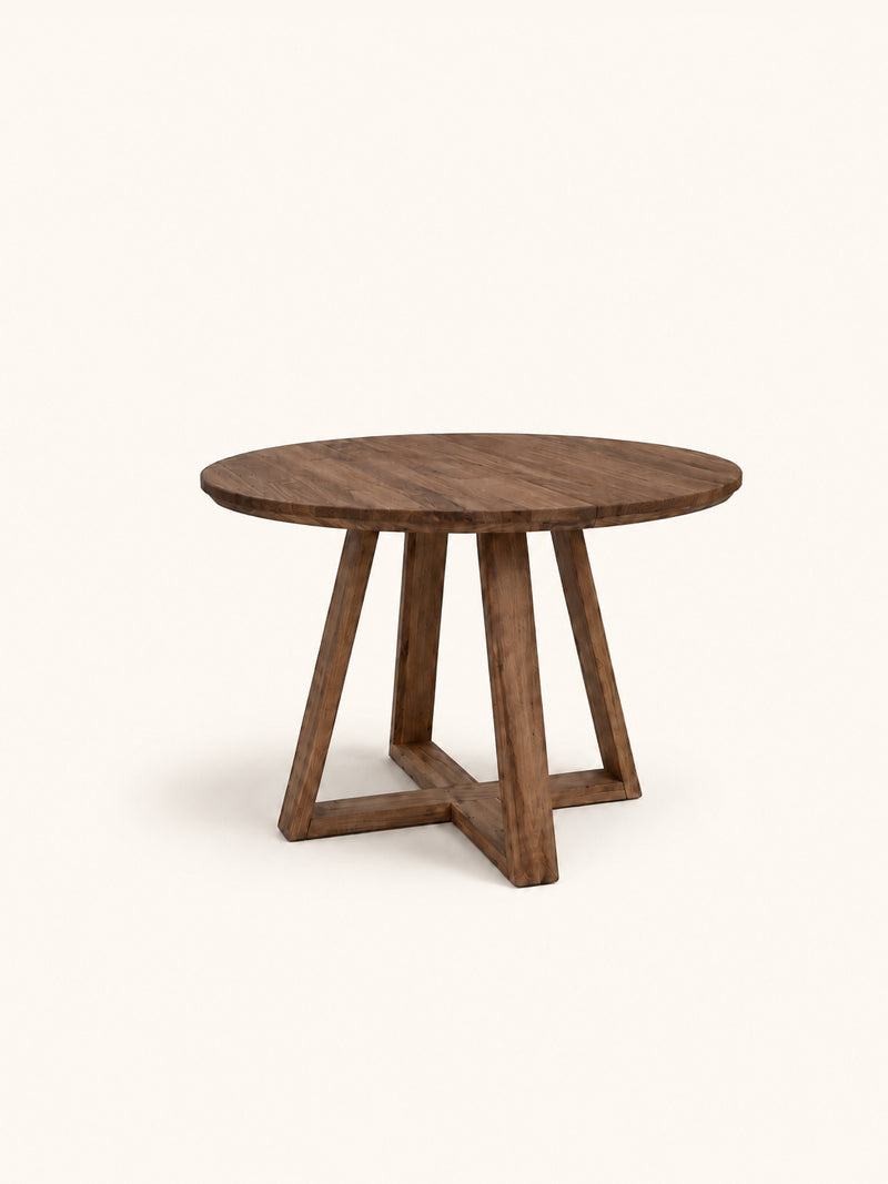 PLATO - table - oak - DIA 120 x H 76 cm - walnut