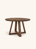PLATO - uitschuifbare tafel - DIA 150 (L200) x W 150 x H 76 cm - walnoot