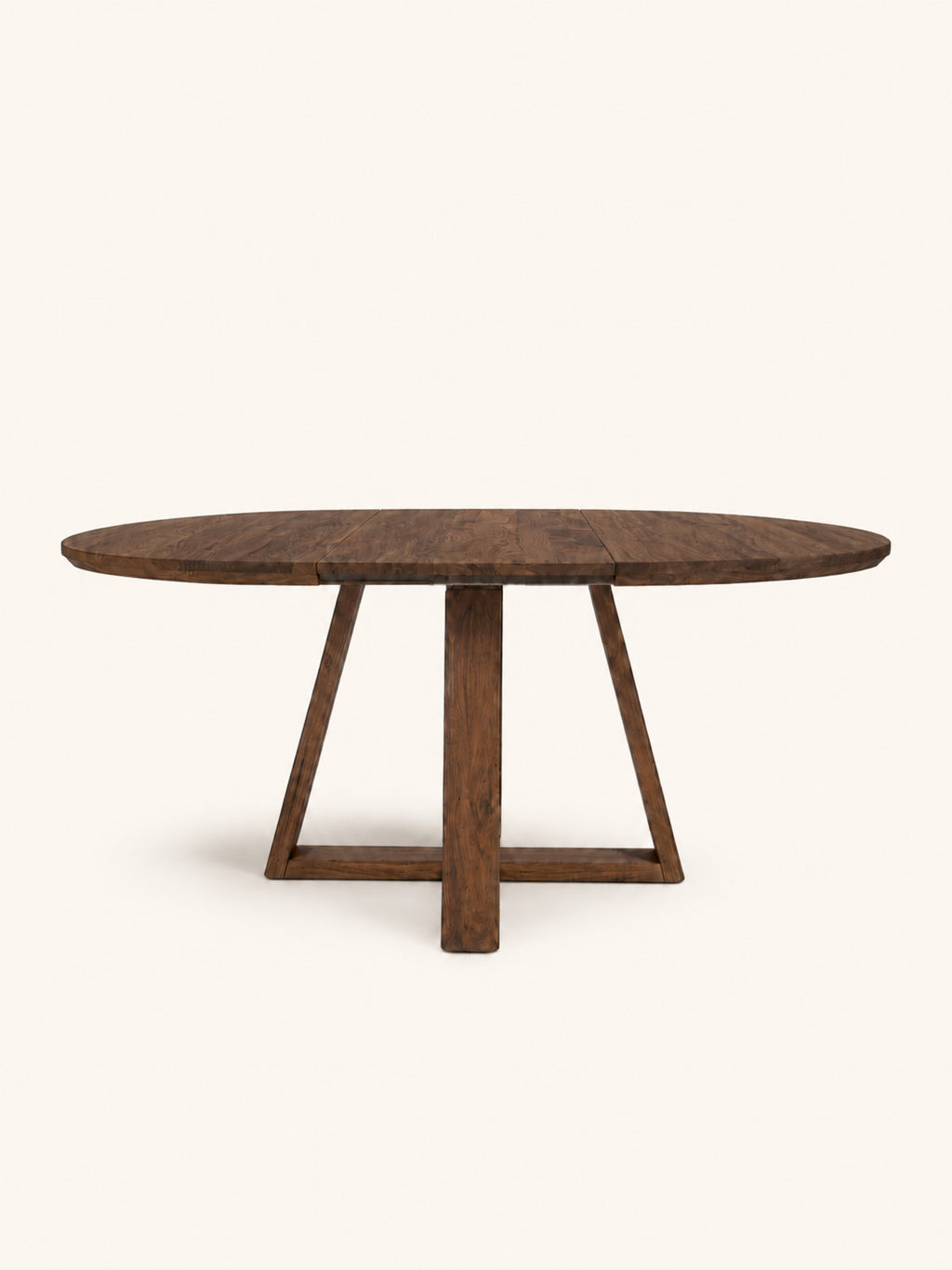 PLATO - uitschuifbare tafel - DIA 150 (L200) x W 150 x H 76 cm - walnoot