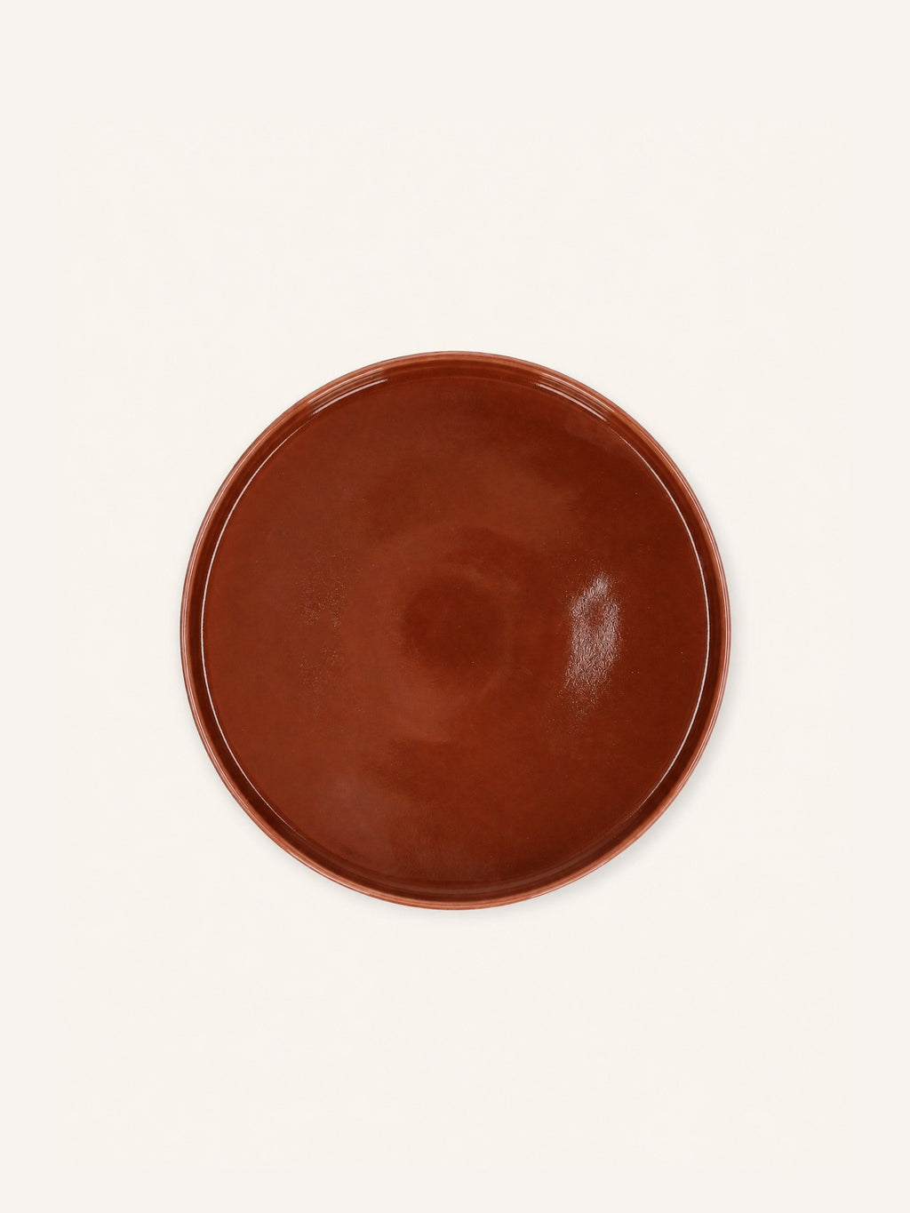 RASA - Dessertteller - Porzellan - DIA 22,5 x H 2 cm - Braun