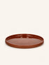 RASA - dinerbord - porselein - DIA 26,8 x H 2,5 cm - bruin