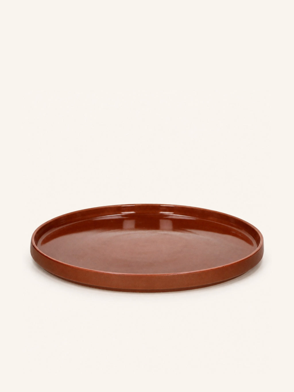 RASA - Speiseteller - Porzellan - DIA 26,8 x H 2,5 cm - Braun