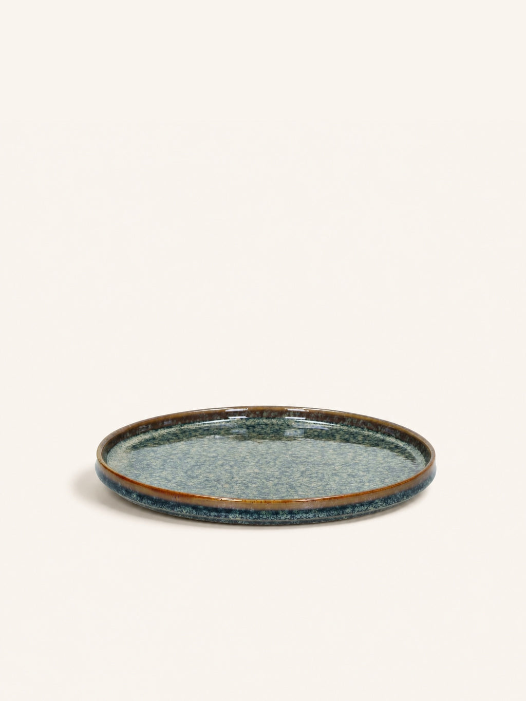 RASA - Dessertteller - Porzellan - DIA 22,5 x H 2 cm - Bronze