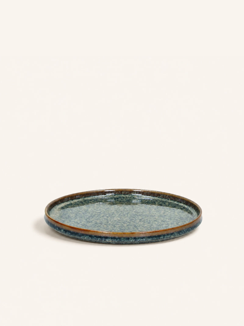 RASA - dessertbord - porselein - DIA 22,5 x H 2 cm - brons
